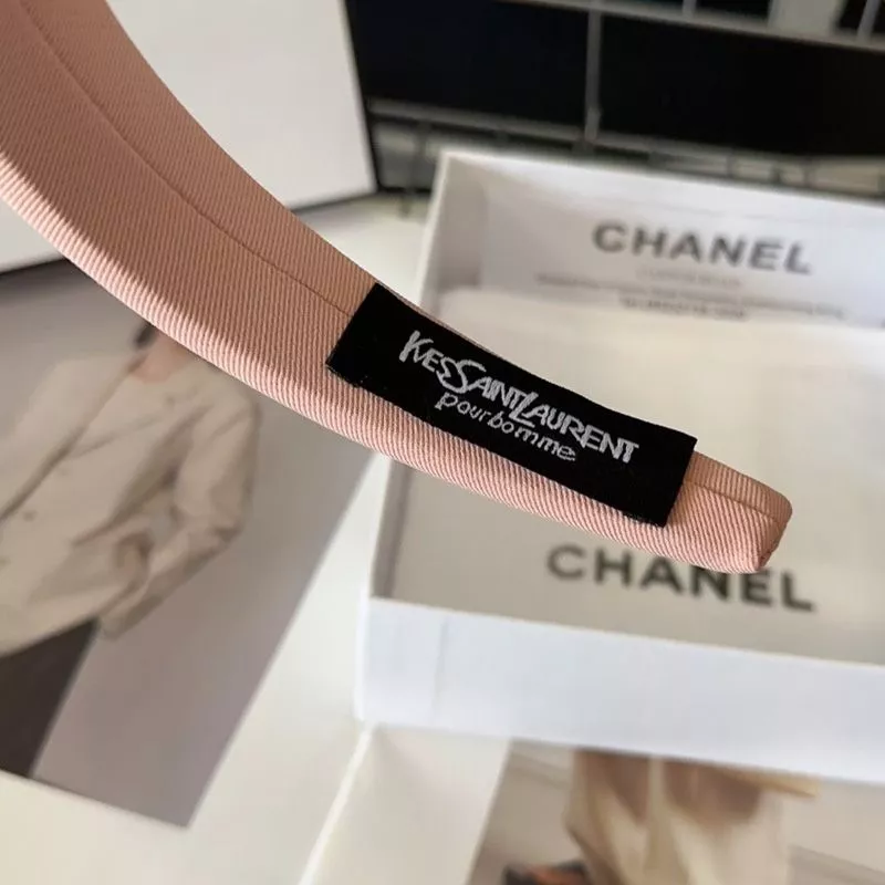 Cheap Saint Laurent Cassandre Headband In Cotton Cloth Pink 0119