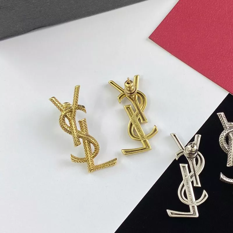 Cheap Saint Laurent Opyum Earrings In Snake Metal Gold 0116