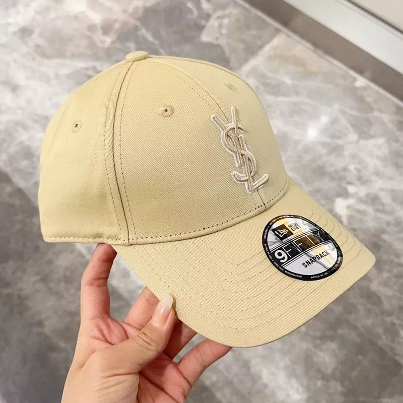 Cheap Saint Laurent x New Era Cassandre Cap In Canvas Yellow 0112