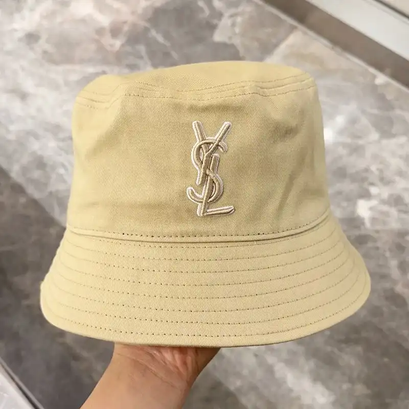 Cheap Saint Laurent x New Era Cassandre Bucket Hat In Canvas Yellow 0127