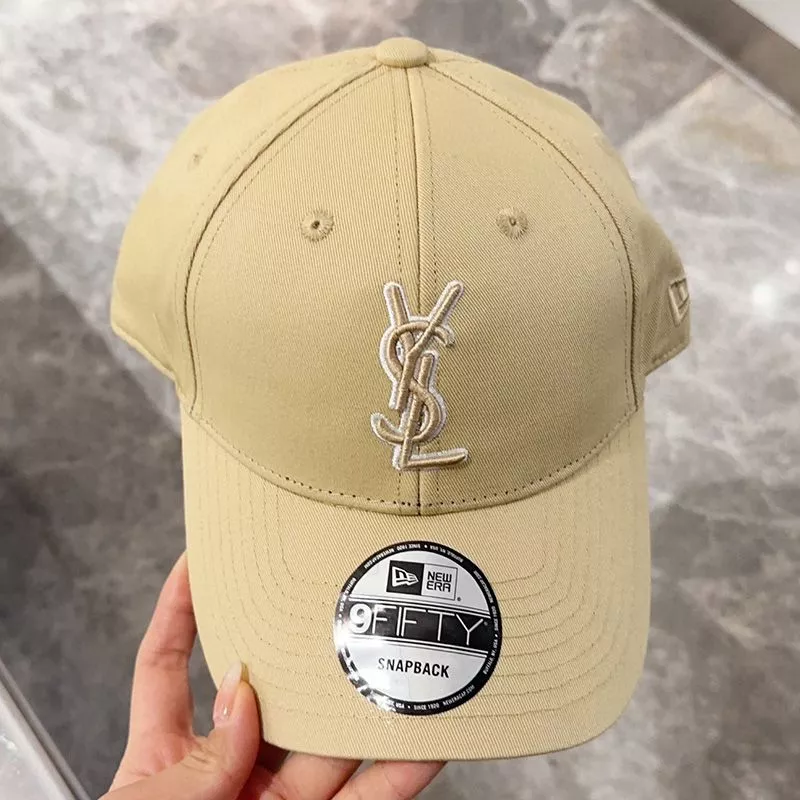 Saint Laurent x New Era Cassandre Cap In Canvas Yellow 0112