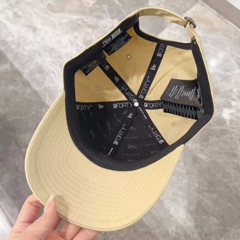 Cheap Saint Laurent x New Era Cassandre Cap In Canvas Yellow 0112