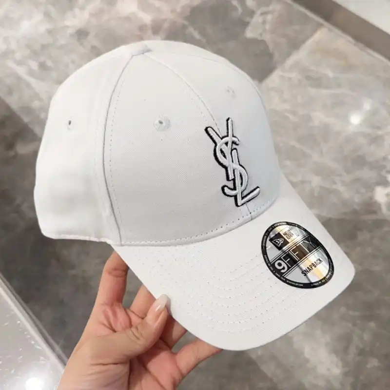 Cheap Saint Laurent x New Era Cassandre Cap In Canvas White 0124