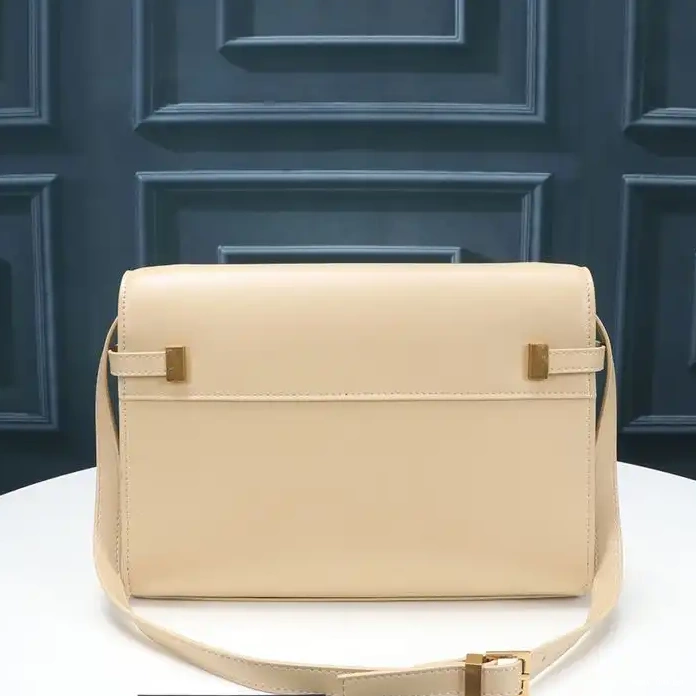 Cheap Gold Saint Shoulder Laurent Apricot Bag In Manhattan Smooth Leather 0215