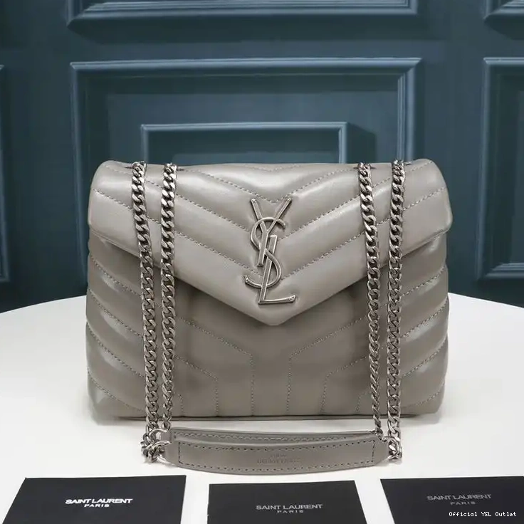 Cheap Loulou In Bag Y Grey Chain Silver Matelasse Saint Leather Laurent Small 0208